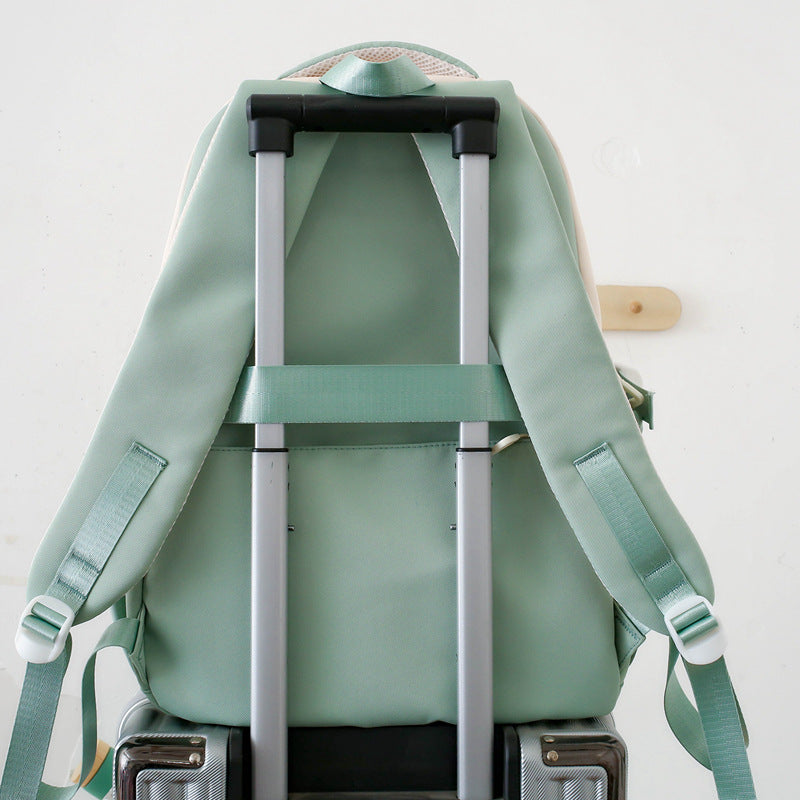 Large Capacity High Female Korean Campus Middle School Students' Schoolbags