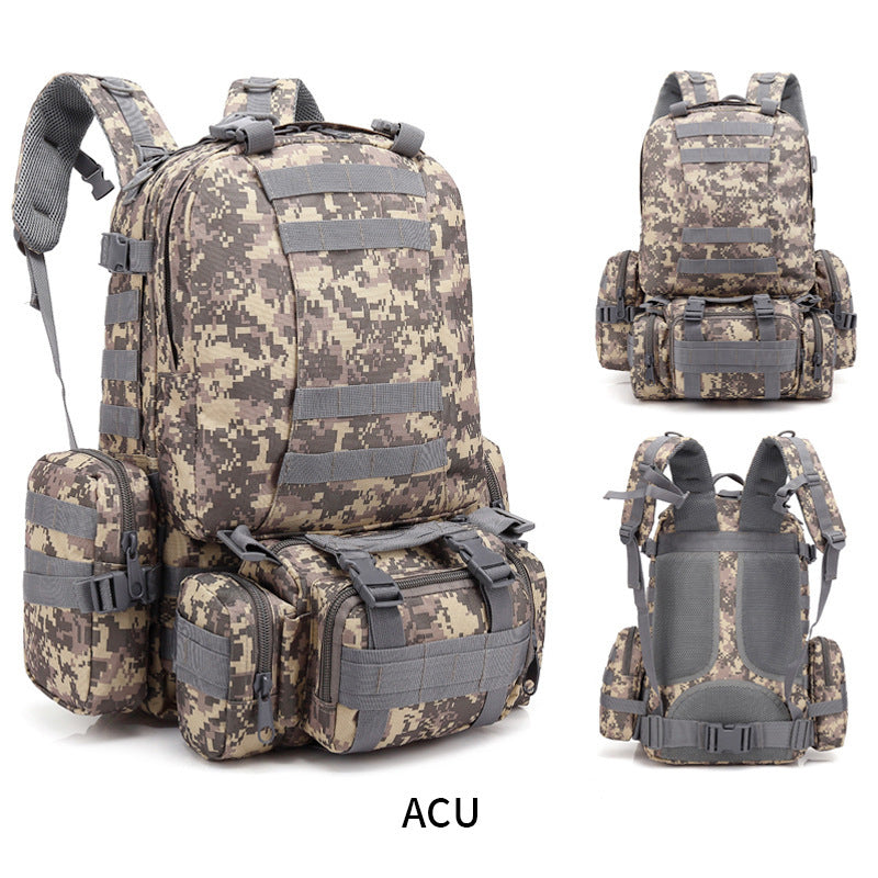 Men's Cross-country Camping Storage Combo Military Large Sports Backpacks