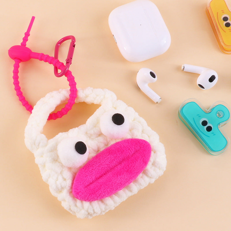 Knitted Earphone Sleeves Apple Protective Female Coin Purses