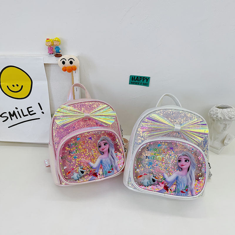 Children's Cute Cartoon Princess Western Style Fashion Children's Backpacks