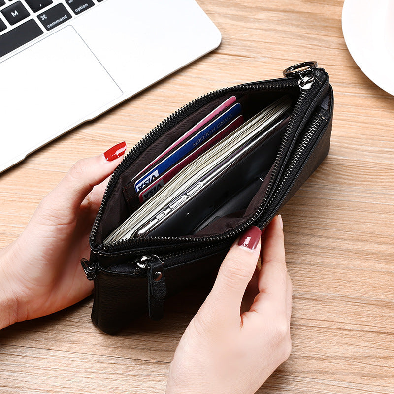 Women's Price Genuine Leather Lady Fashion Zipper Bags