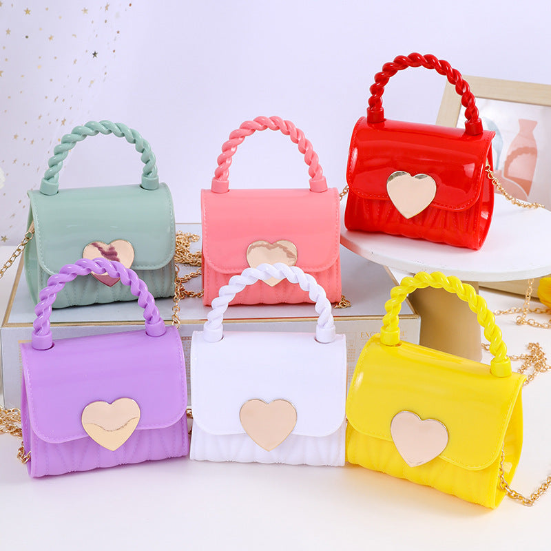 Children's Fashion Jelly Cute Little Chain Children's Shoulder Bags