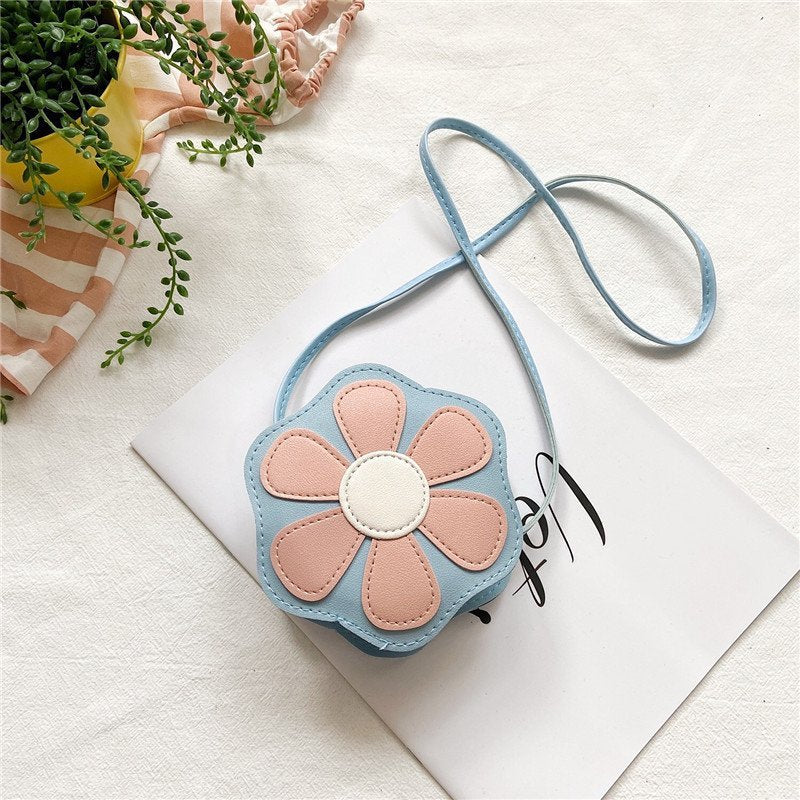 Children's Candy Color Cute Sunflower Creative Children's Shoulder Bags