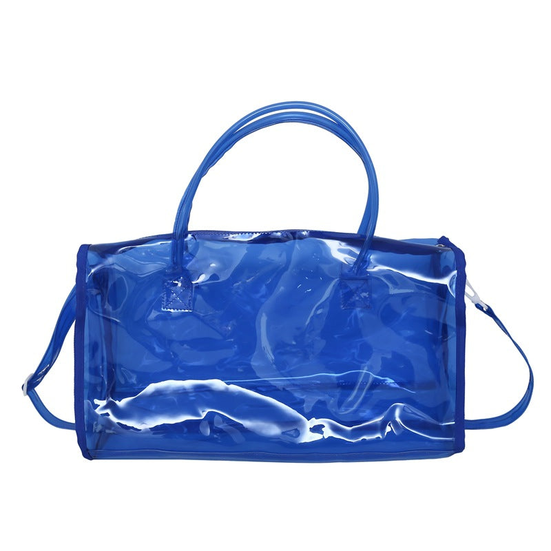 Candy Color Transparent Large Capacity Portable Travel Bags