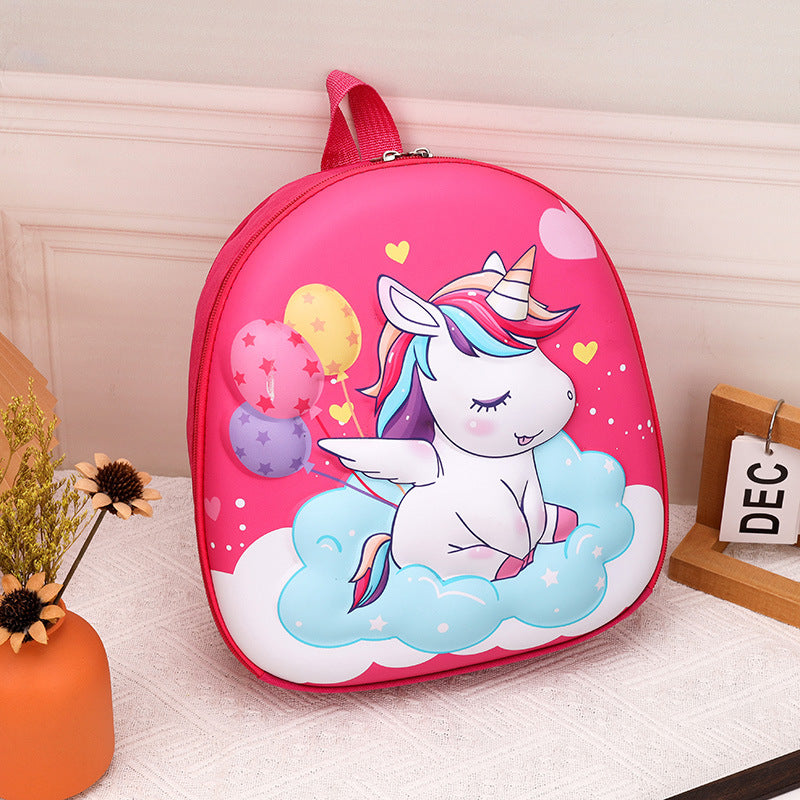 Children's Hard Shell Cute Unicorn Dinosaur Cartoon Kindergarten School Bags