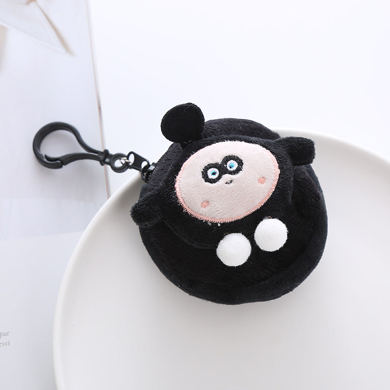 Cartoon Plush Jumping Ball Cute Pendant Coin Purses