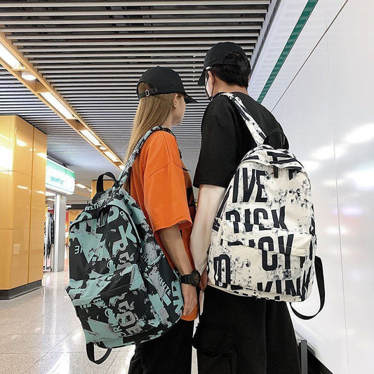 Women's & Men's Camouflage Retro Street Trendy Korean Style Backpacks