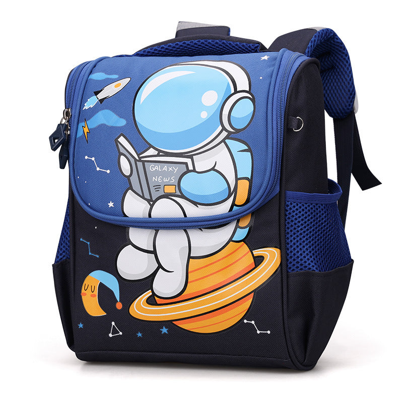 Cartoon Canvas Large Capacity Waterproof Space Kindergarten School Bags