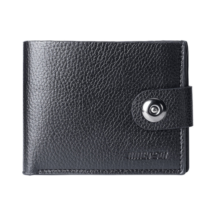 Men's Snap Short Zipper Can Hold License Men's Wallets