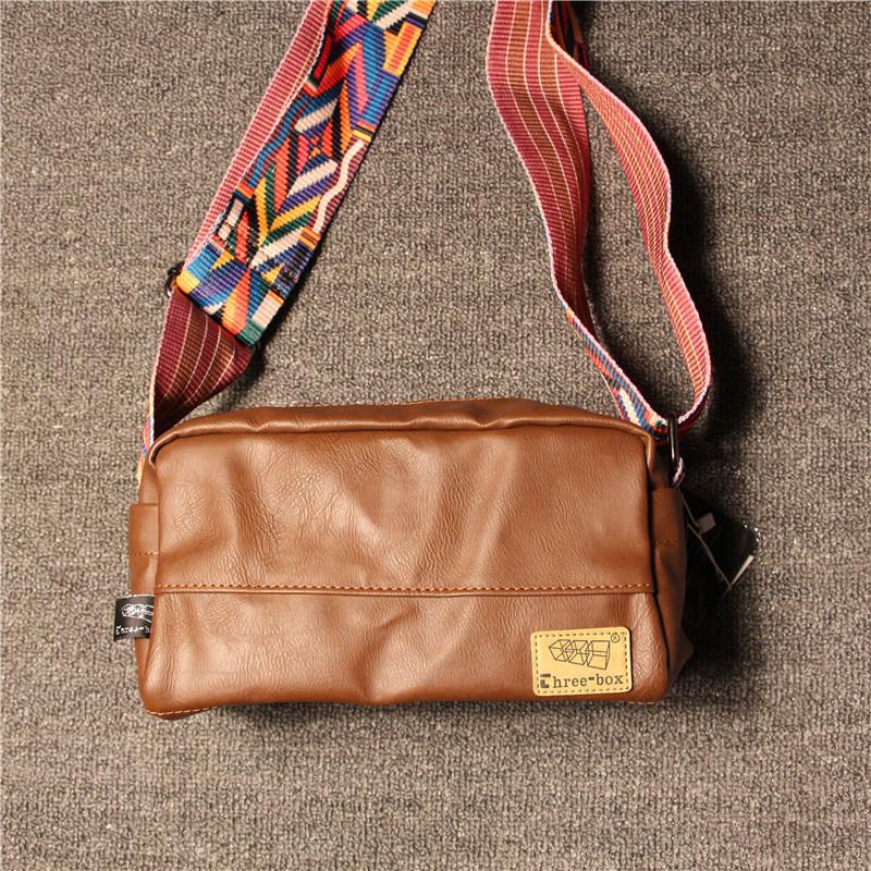 Men's Ribbon Simple Fashionable Printed Boys Mobile Men's Shoulder Bags