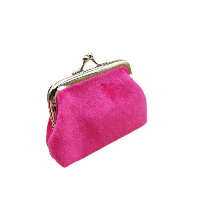 Slouchy Classy Plush Fabric Small Gift Purses