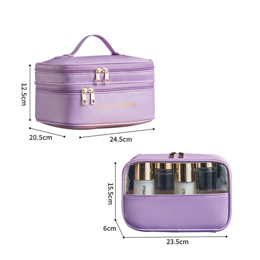 Two-piece Cosmetics Storage Waterproof Large Capacity Cosmetic Bags