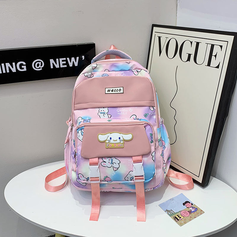 Cartoon Pattern Korean Style Large Capacity Middle School Students' Schoolbags