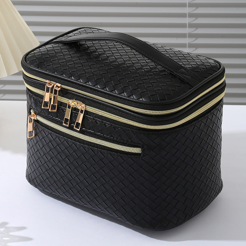 Double Layer Good-looking Portable Large Capacity Cosmetic Bags