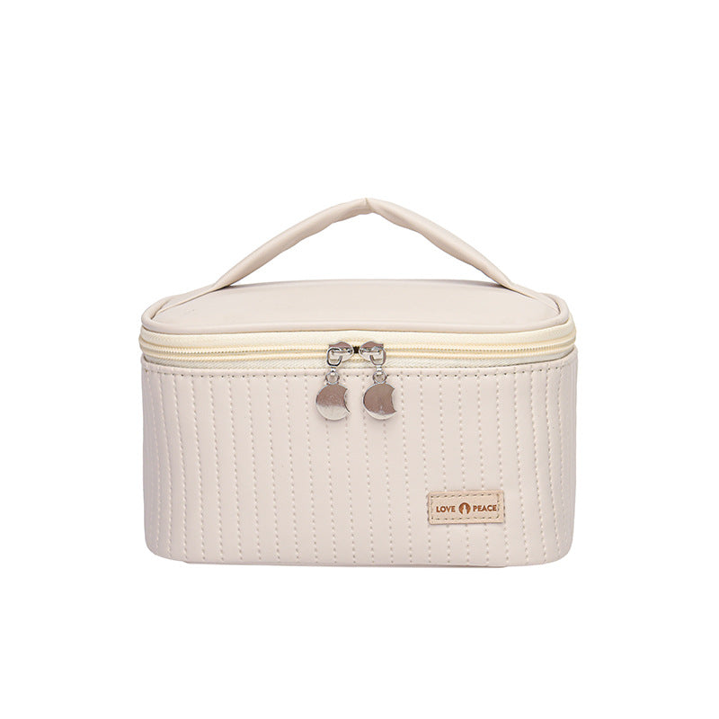 Fashion Open Lid With Storage Toiletries Cosmetic Bags