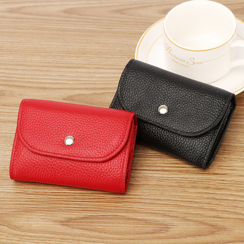 Women's & Men's Authentic Leather Tactile Feel Mini Small Soft Zero Coin Purses