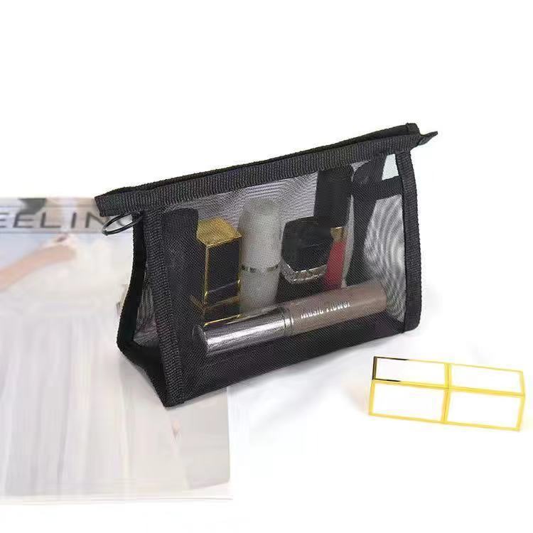 Mesh Portable Simple Large Capacity Buggy Cosmetic Bags