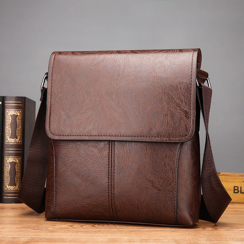 Men's Niche High-grade Leather Small Multifunctional Tote Men's Shoulder Bags