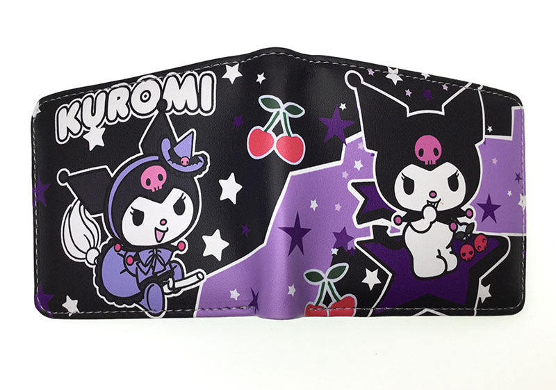 Little Devil Clow Pink Cat Melody Short Ladies Wallets