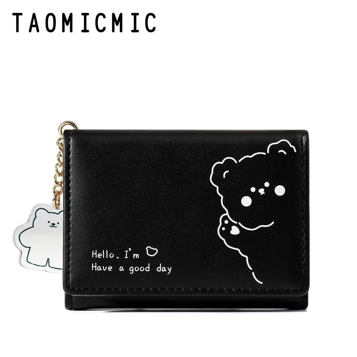 Women's Korean Fashion Cute Large Capacity Three Card Holder