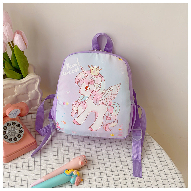 Enfants mignons pour les petits sacs de licorne de dessin animé