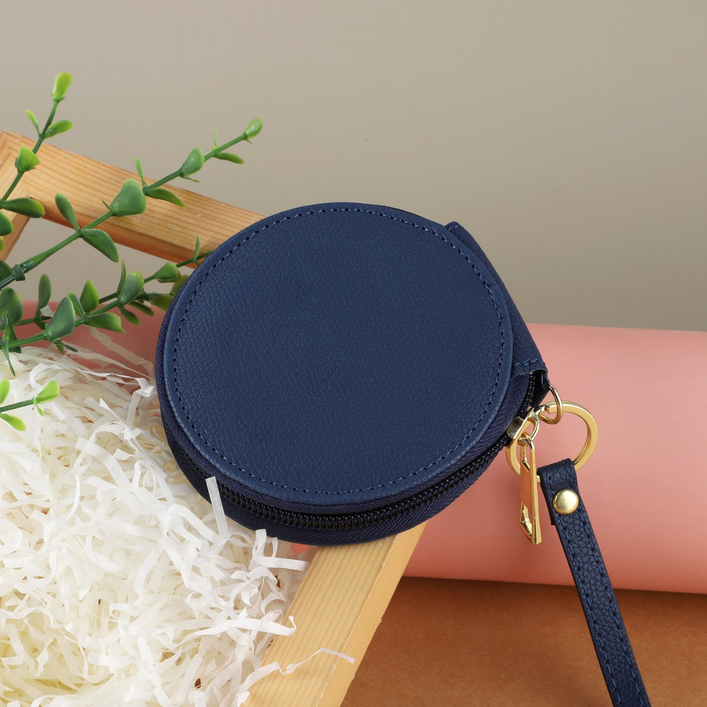 Round Environmental Protection Cute Simple Zipper Coin Purses