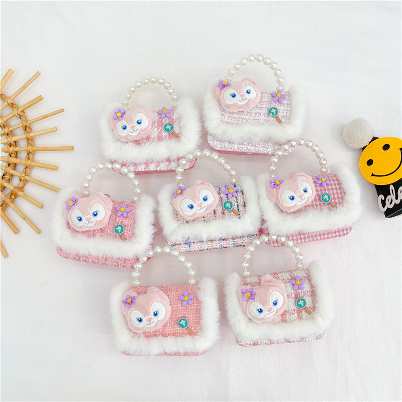 Children's Female Pearl Hand Cartoon Classic Style Children's Coin Purse