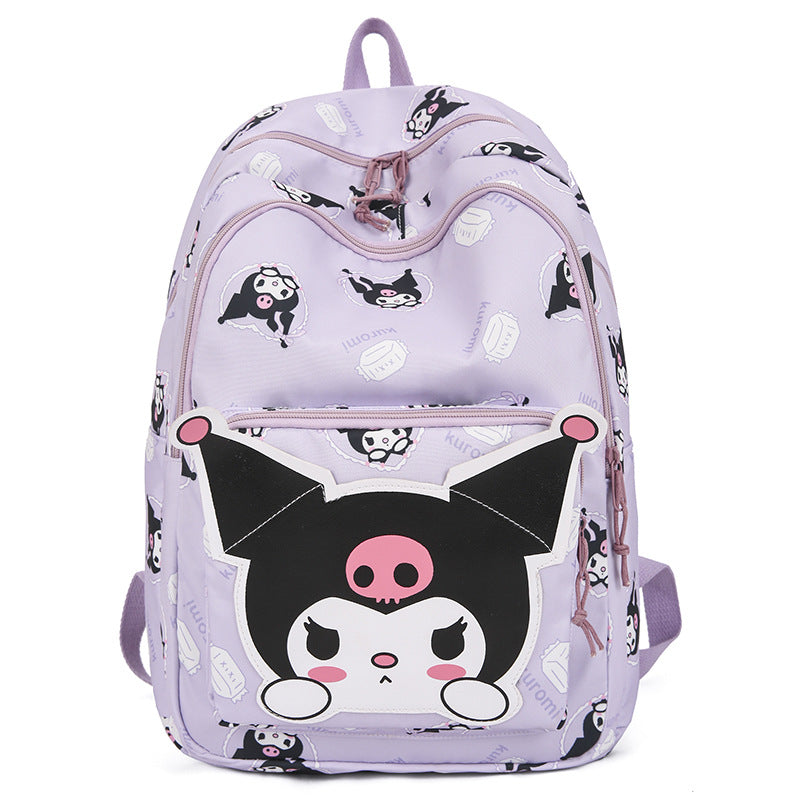 Cartoon Printed Primary Junior High Female Children's Backpacks