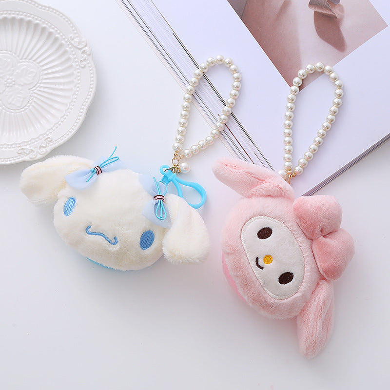 Cute Plush Stereo Zipper Mini Storage Coin Purses