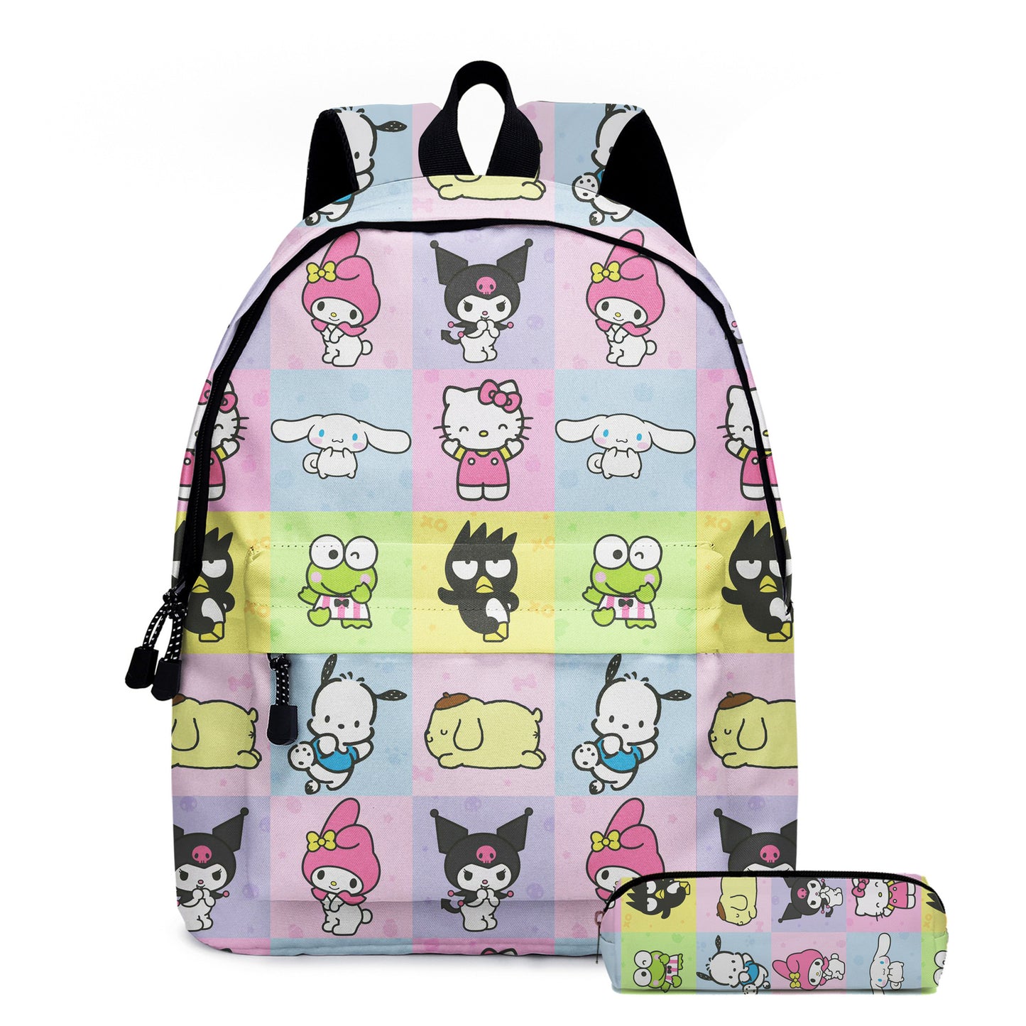 Cool Cartoon Clow Three-piece Set Primary Elementary School Students' Schoolbags