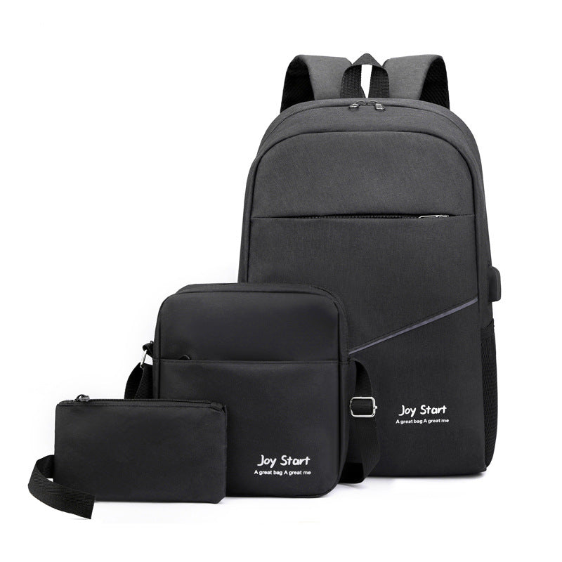 Men's Business Three-piece Set Fashion Trendy Leisure Backpacks