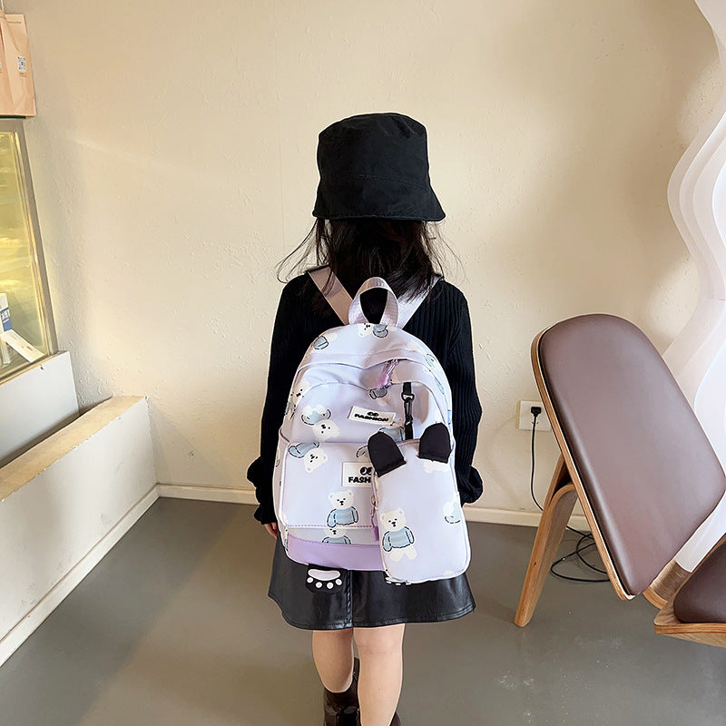 Children's Cartoon Printed Cute Going Out Play Portable Children's Backpacks