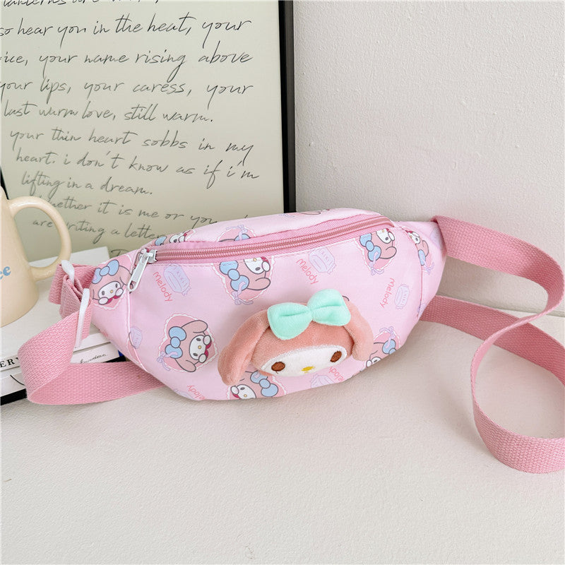 Children's Cartoon Doll Oxford Cloth Pattern Large Children's Waist Packs