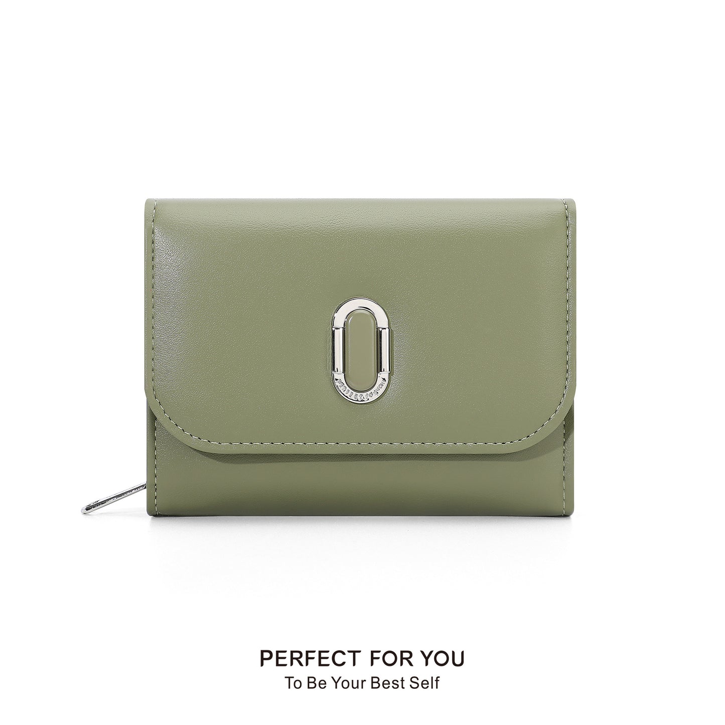 Women's Elegant Stylish Zipper Solid Color Ladies Wallets