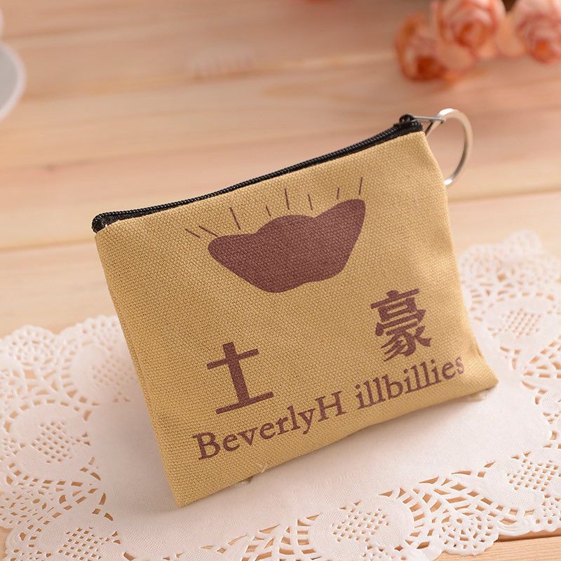 Canvas Change Fashion Personalized Spoof Props Ladies Wallets