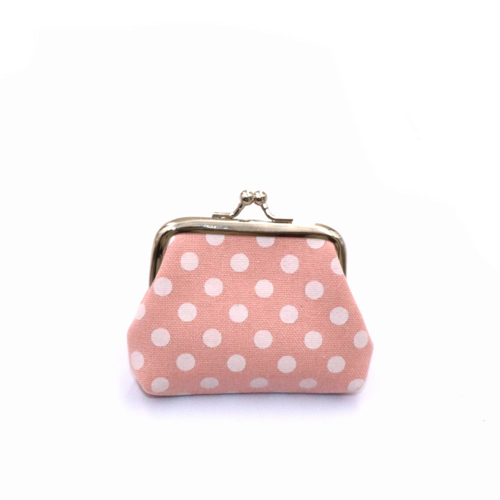 Children's Creative Dot Canvas Tourist Souvenir Coin Purses