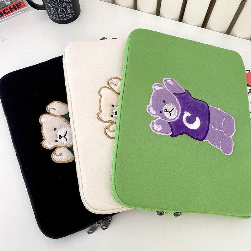 Cute Bear Notebook Inch Liner Of Tablet Bags