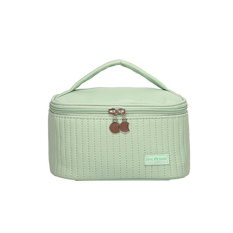 Fashion Open Lid With Storage Toiletries Cosmetic Bags