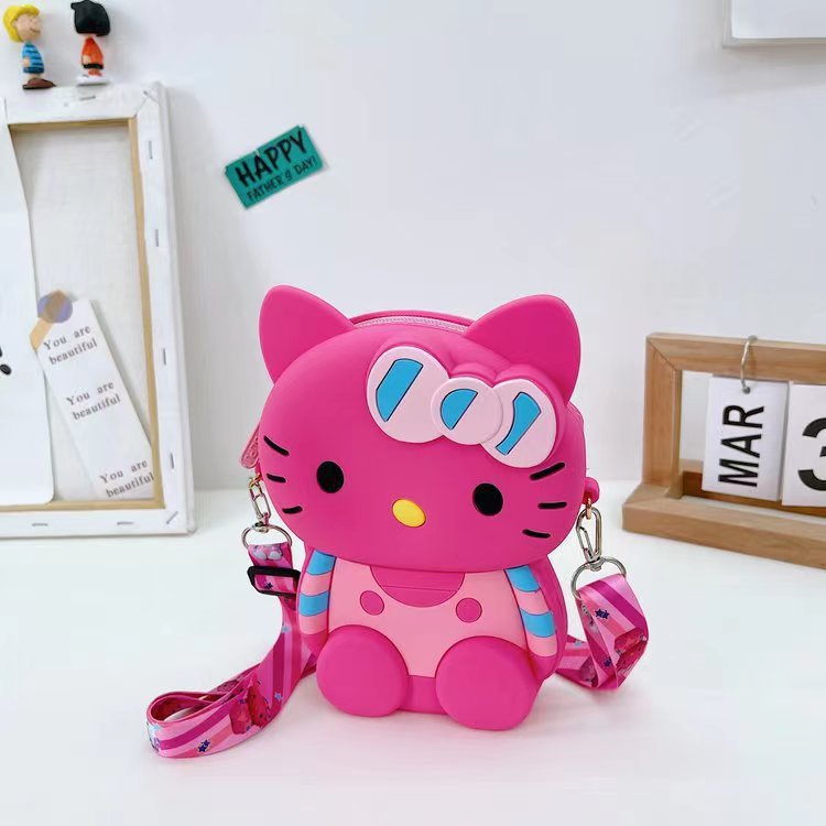 Large Mobile Silicone Cute Cat Cartoon Coin Purses