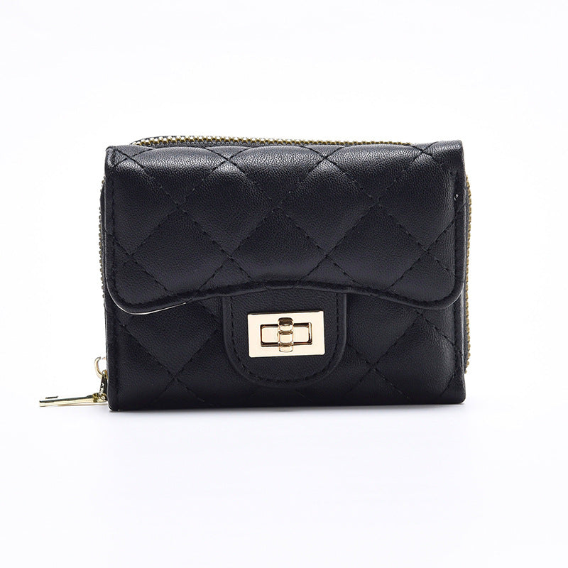 Women's Small Short Fashion Diamond Style Classic Purses