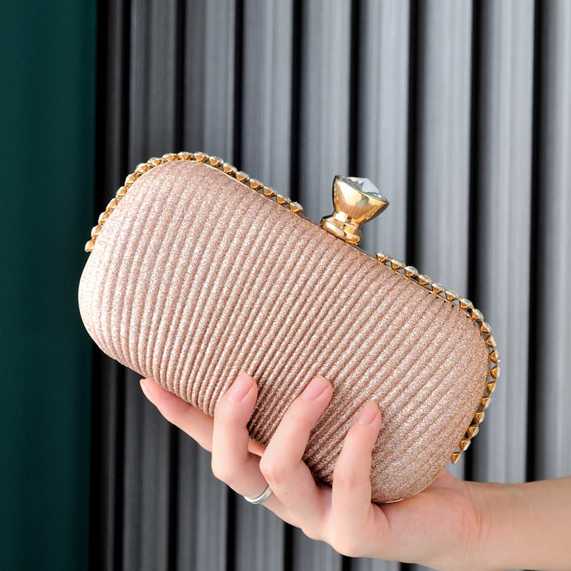 Women's Pleated Dinner Niche High Sense Clutch Evening Bags