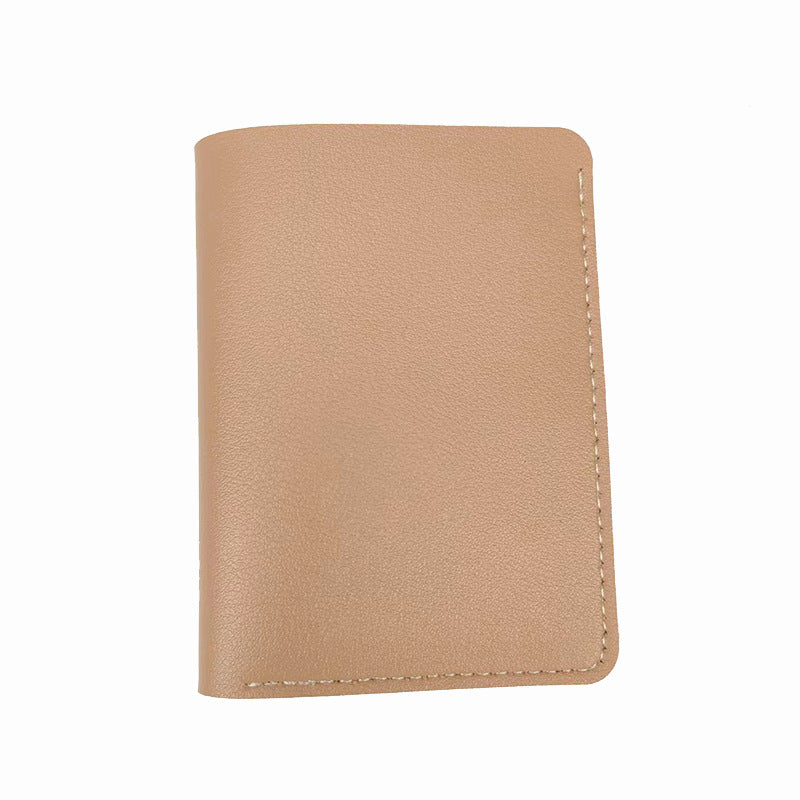 Women's Short With Buttons Two Fold Simple Ladies Wallets