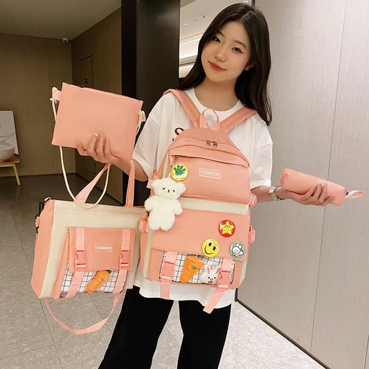 Korean Style For Primary Secondary Radish Travel Bags