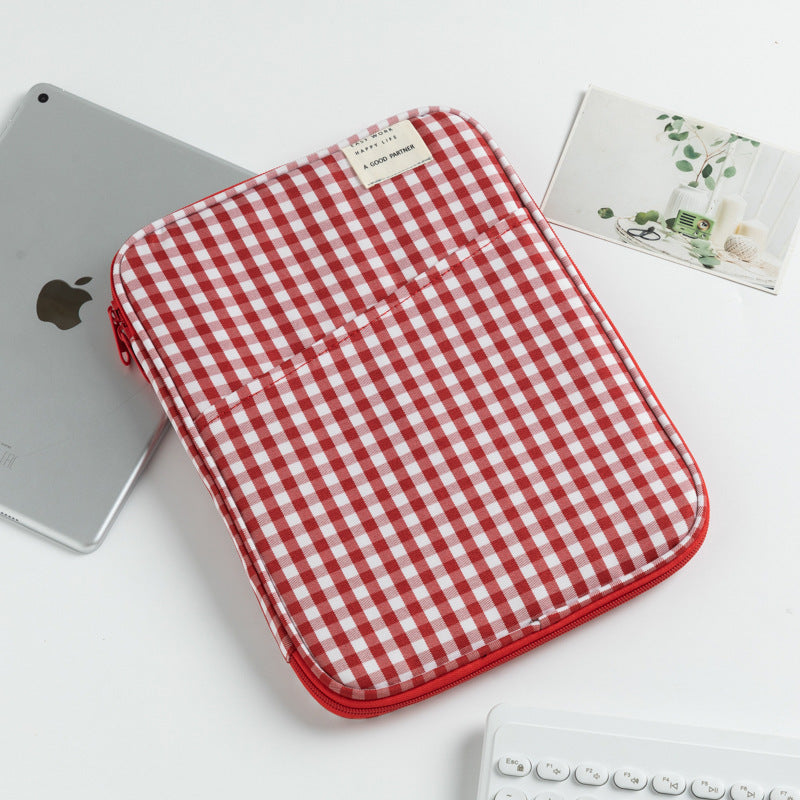 Beautiful Trendy Plaid Pc Apple Sleeve Tablet Bags