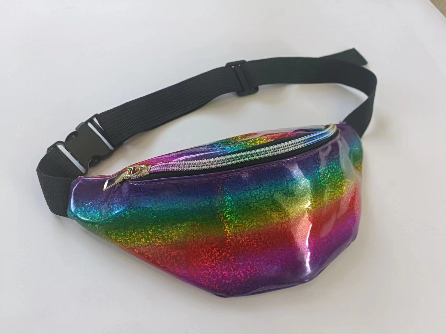 Women's Laser Male Female Personality Colorful Mobile Waist Packs