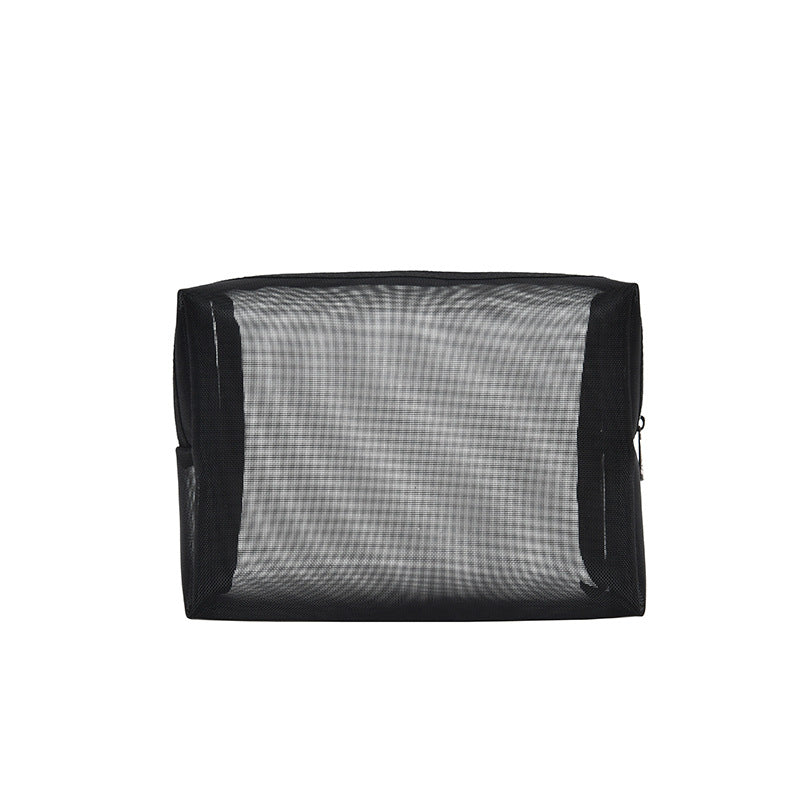 Simple Transparent Mesh Toiletry Small Size Cosmetic Bags