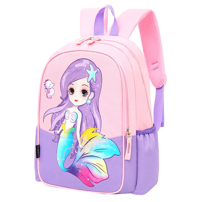 Children's Beautiful Elegant Classic Mermaid Cartoon Elementary School Students' Schoolbags