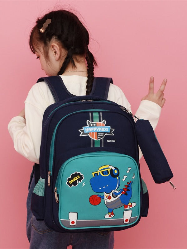 Cartoon Primary Spine Protection Oxford Cloth Elementary School Students' Schoolbags