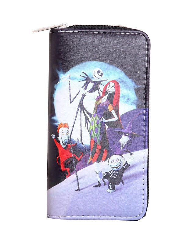 Jack Sally Christmas Night Shock Skull Men's Wallets