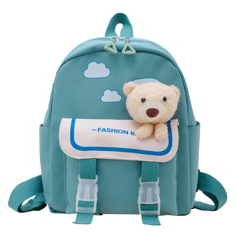 Children's Bear Boys Color Matching Cute Small Children's Backpacks